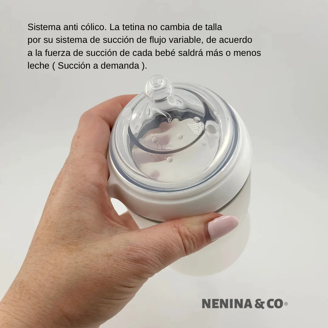 Nuevo Biberon Calidad Beige Nenina & Co